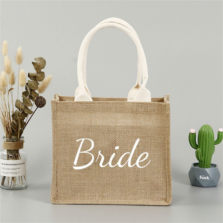 Small Jute Burlap Bags Wedding Bags